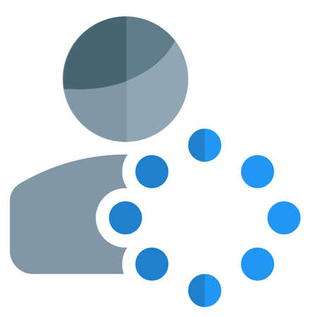 loading screen for an application used by a single userのイラスト素材