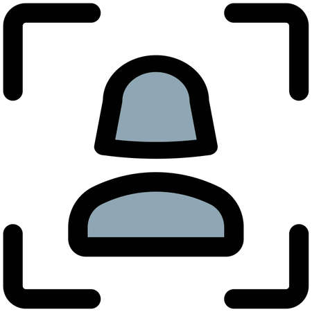 focusing on a female user profile picture for the social media layoutのイラスト素材