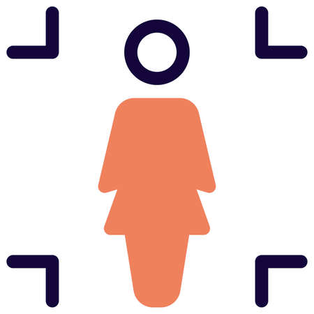 crop function of user handling computer layoutのイラスト素材