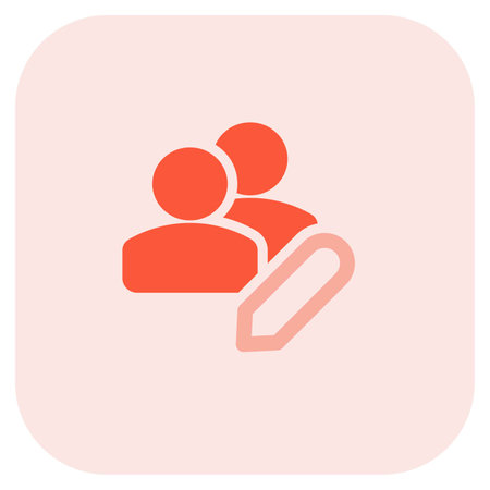 editing the information of group messenger list chat boxのイラスト素材