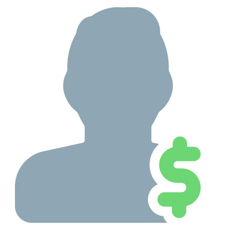 user earning a money in a dollar domination currencyのイラスト素材