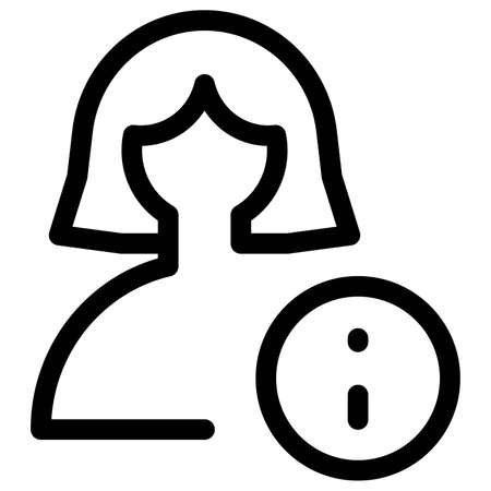 information of an online user i button placementのイラスト素材