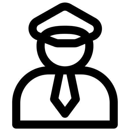 Airport security guard for securing and maintaining the decorum for air travelのイラスト素材