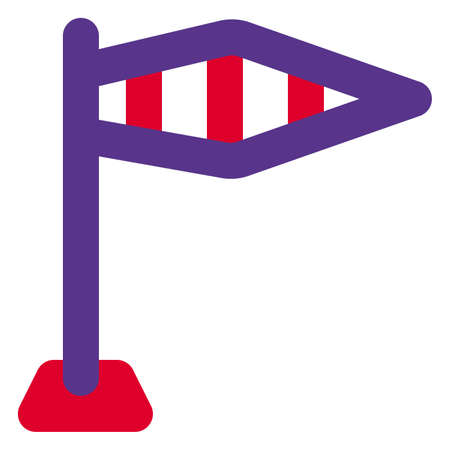 Wind sign sock for air flow directionのイラスト素材