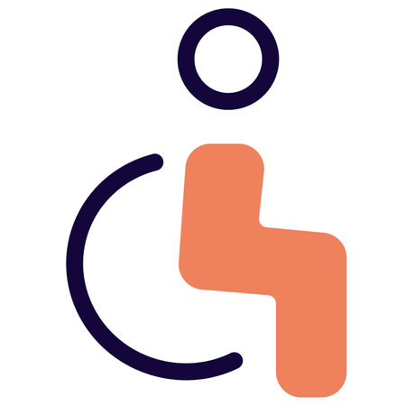 Disability section for a physically challenged peopleのイラスト素材