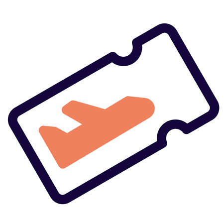 Flight tickets for an international travelのイラスト素材