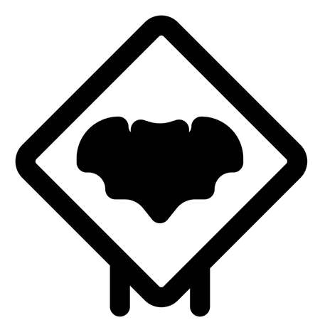 Animal trespassing logotype on a square boxのイラスト素材