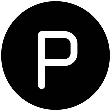 Parking sign on a road signal isolated on a white backgroundのイラスト素材