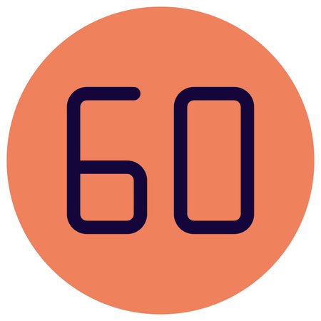 Sixty km per hour speed limit allowed for the lane