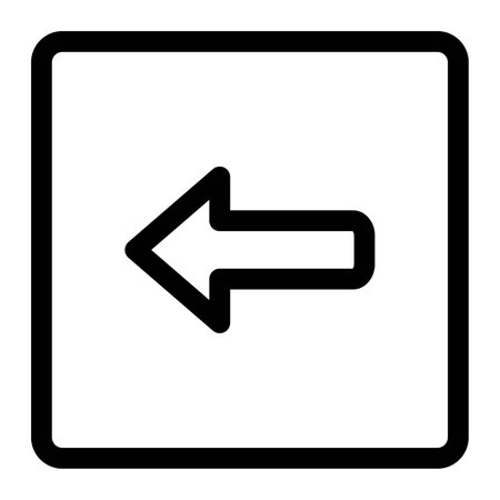 Left direction arrow for a hospital navigation layoutのイラスト素材