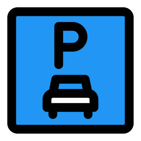 Parking space for hospital visitor and staff memberのイラスト素材