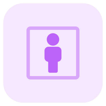 Toilet for men with male stickman logotypeのイラスト素材