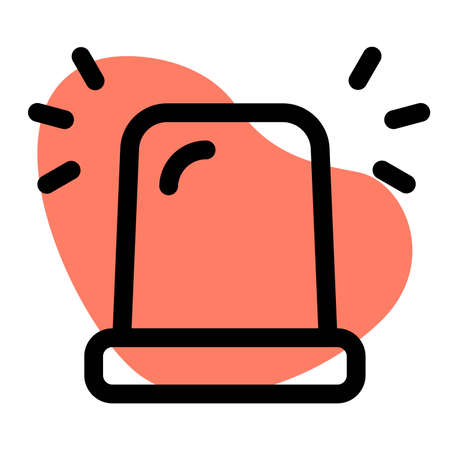 Emergency siren light to be used in ambulanceのイラスト素材