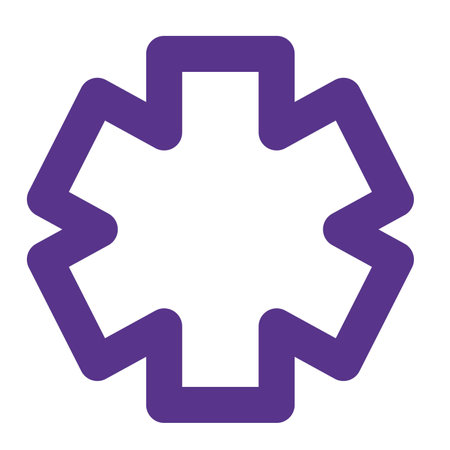 Paramedic emergency with star logotype isolatedのイラスト素材