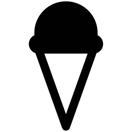 Ice cream cone store and other dessert itemsのイラスト素材