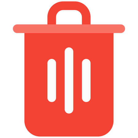 Trash can layout for a indication to throw trashのイラスト素材