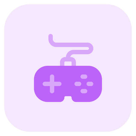 Games store with wired controller kids storeのイラスト素材