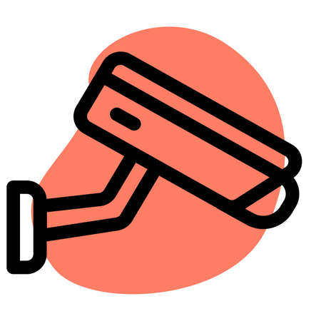 CCTV camera for security at shopping mallのイラスト素材