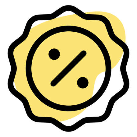 Discount coupons round shape emblem for saleのイラスト素材