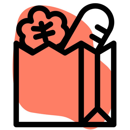 General grocery store in a shopping mallのイラスト素材