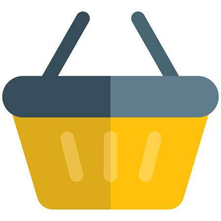 Shopping basket of different size for purchasing itemsのイラスト素材
