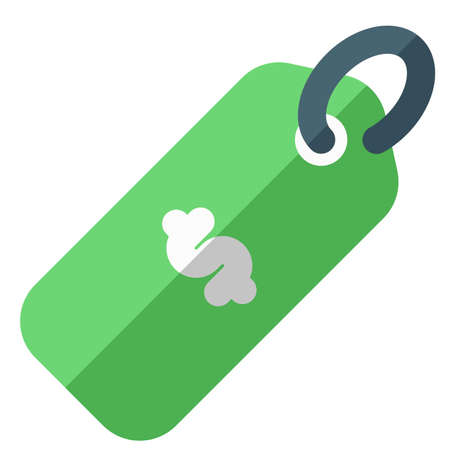 Price tag of an item in a shopping mallのイラスト素材