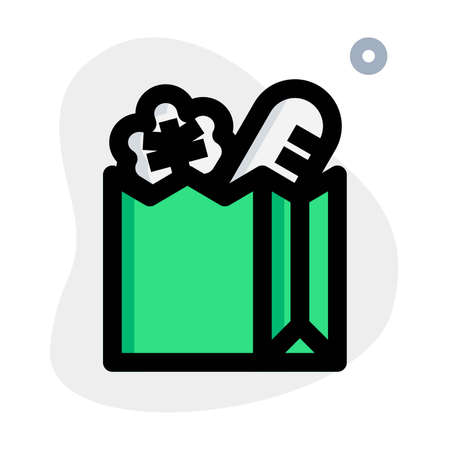 General grocery store in a shopping mallのイラスト素材