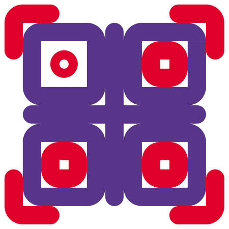 Qr code for product information and payment methodのイラスト素材