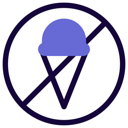 No ice cream allowed in mall for different sectionのイラスト素材