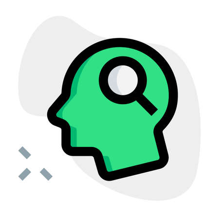 Knowledge as a key for success man head layoutのイラスト素材