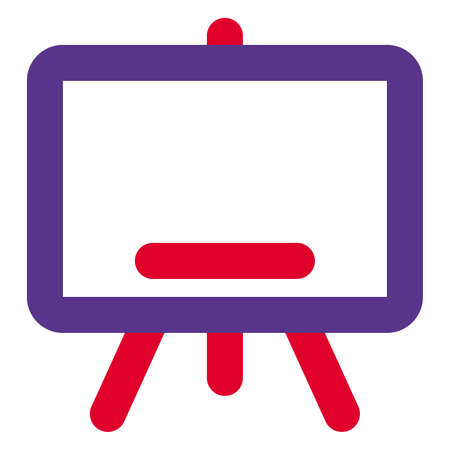 Whiteboard to see make pupil understand the new conceptのイラスト素材
