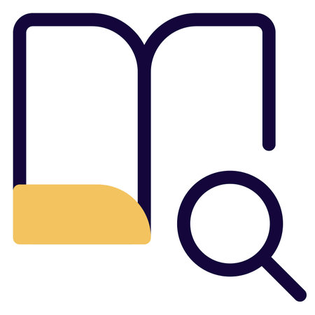 Searching the material for study under school syllabusのイラスト素材