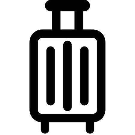 Hotel luggage for a customer being carried overのイラスト素材