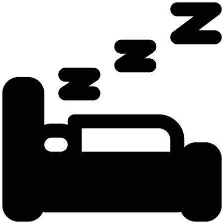 Tourist sleeping in hotel room with Z snoozing layoutのイラスト素材