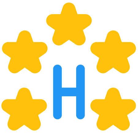 Five star hotel for luxury booking for familyのイラスト素材