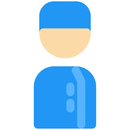 Bell Boy as a staff in a hotel facility servicesのイラスト素材