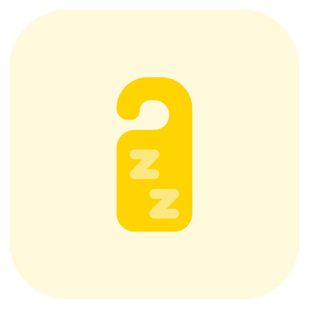 Do not disturb door label for the hotel roomのイラスト素材