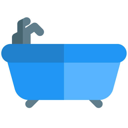 Bathtub to enjoy the luxury of bathingのイラスト素材