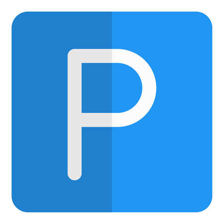 Parking sign for the hotel car parkのイラスト素材