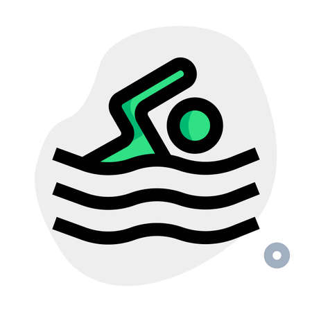 Swimming pool service on three stars above hotel bookingのイラスト素材