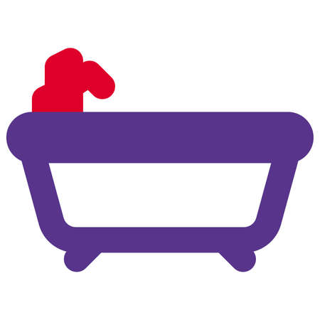 Bathtub to enjoy the luxury of bathingのイラスト素材