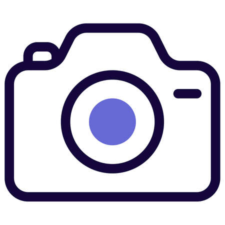 Tourist camera with a new generation DSLRのイラスト素材
