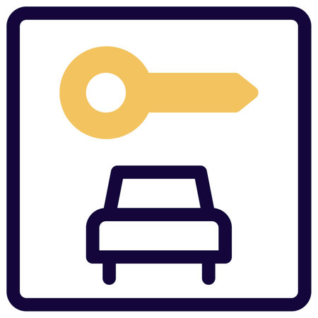 Hotel own cab service for the touristのイラスト素材