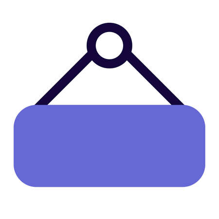 Hotel hanging sign board for indication layoutのイラスト素材