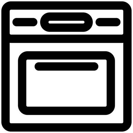 Gas powered oven for grilling and baking at restaurantのイラスト素材