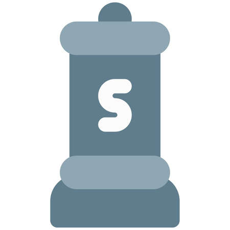 Solid salt with grinder shaker bottleのイラスト素材