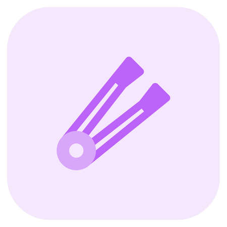 Tongs for picking up hot items layoutのイラスト素材