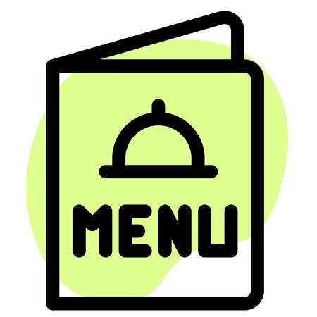 Food menu at restaurant with main course itemsのイラスト素材