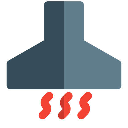 Kitchen hood for the sucking the smoke and particlesのイラスト素材