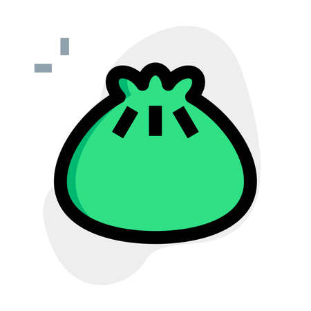 Dumpling a chinese dish with a veggies and meat fillingのイラスト素材